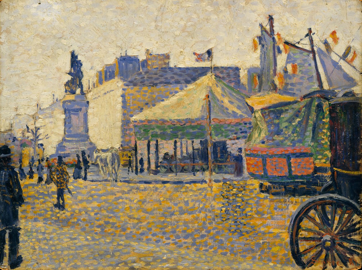 Place de Clichy, 1887 de Paul Signac