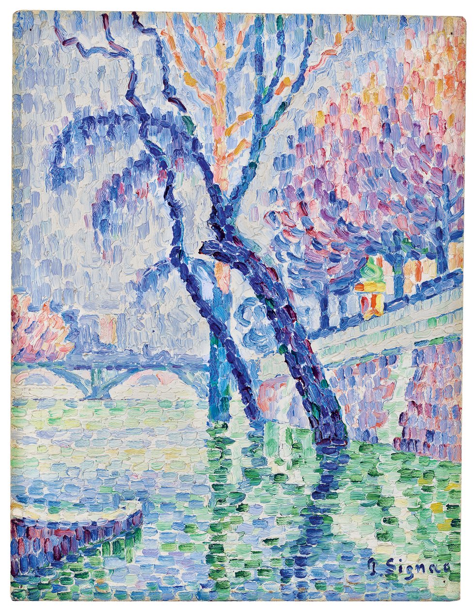 Pont des arts, inundación, 1930 de Paul Signac