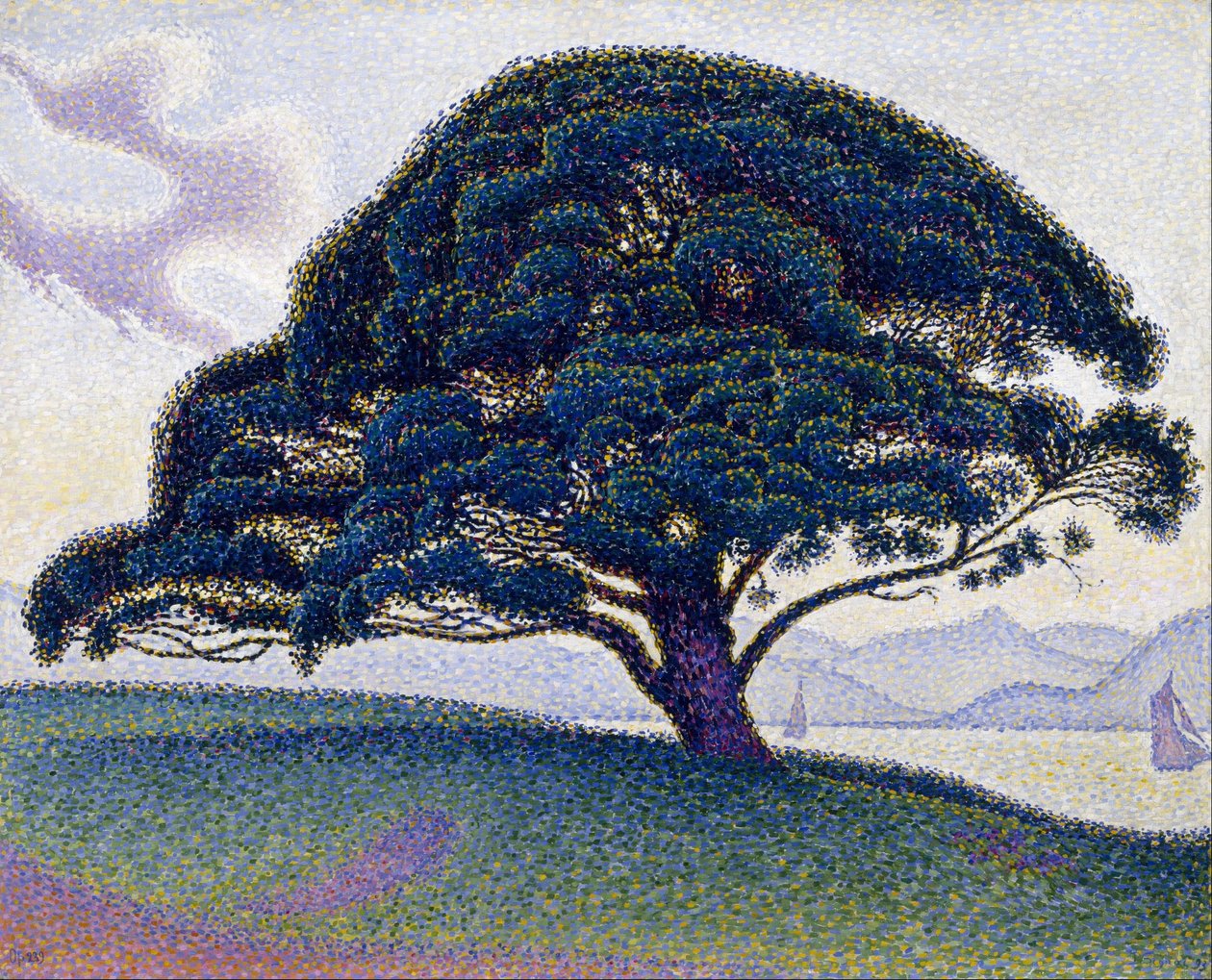 El pino de Bonaventure de Paul Signac