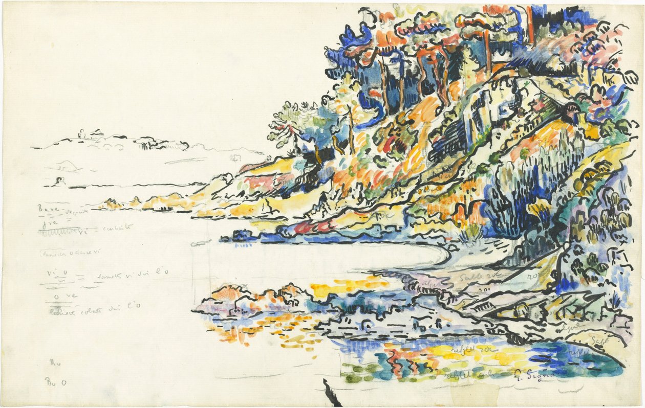 La cala de Saint-Tropez de Paul Signac