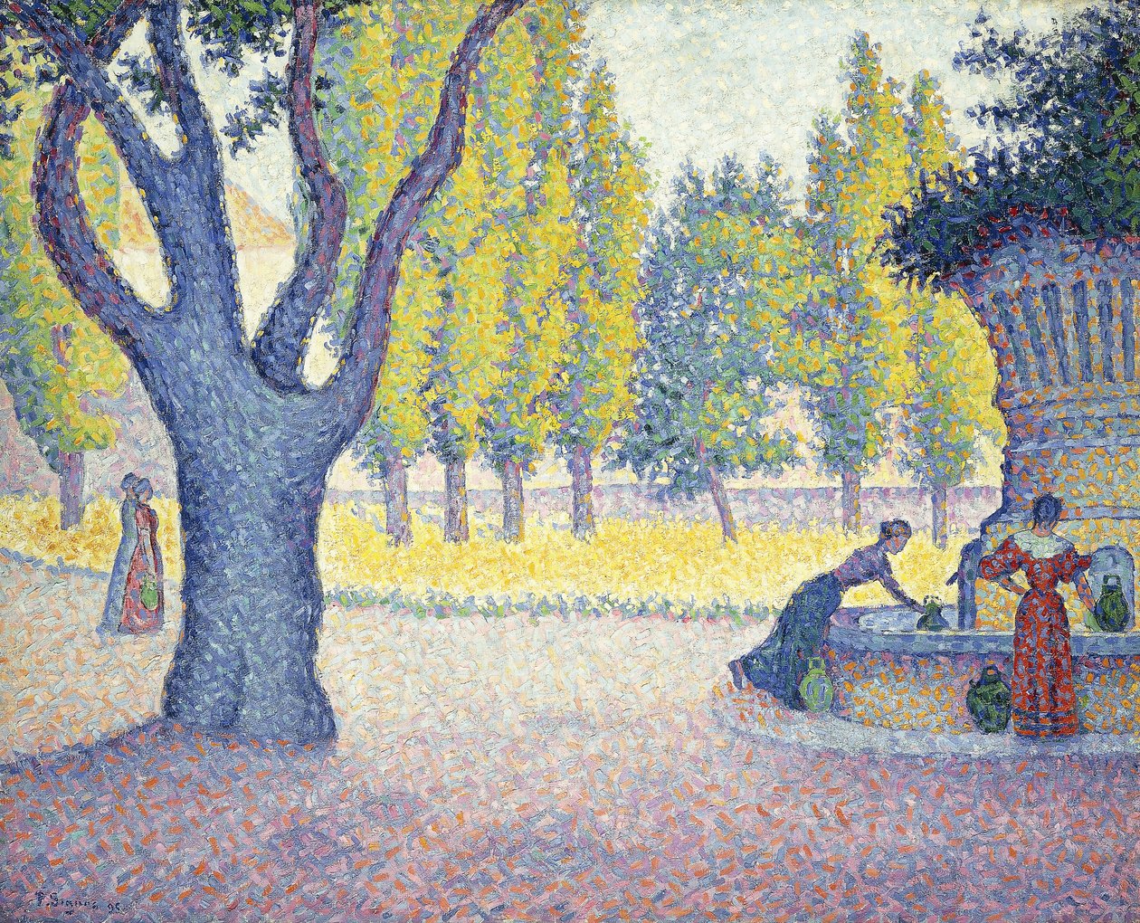 La fuente des Lices en St, 1895 de Paul Signac