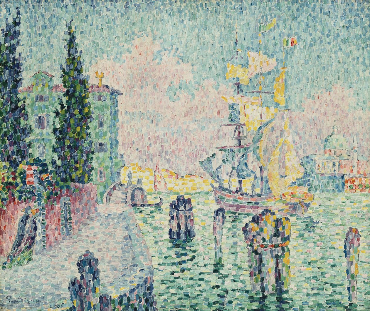 La casa verde, Venecia, 1905 de Paul Signac
