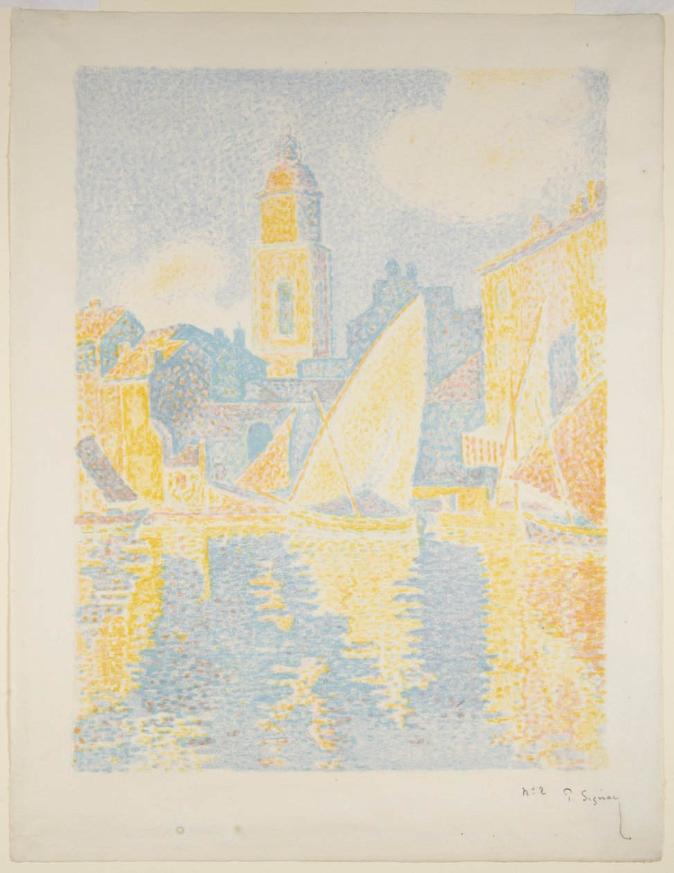 El puerto de Saint-Tropez II de Paul Signac