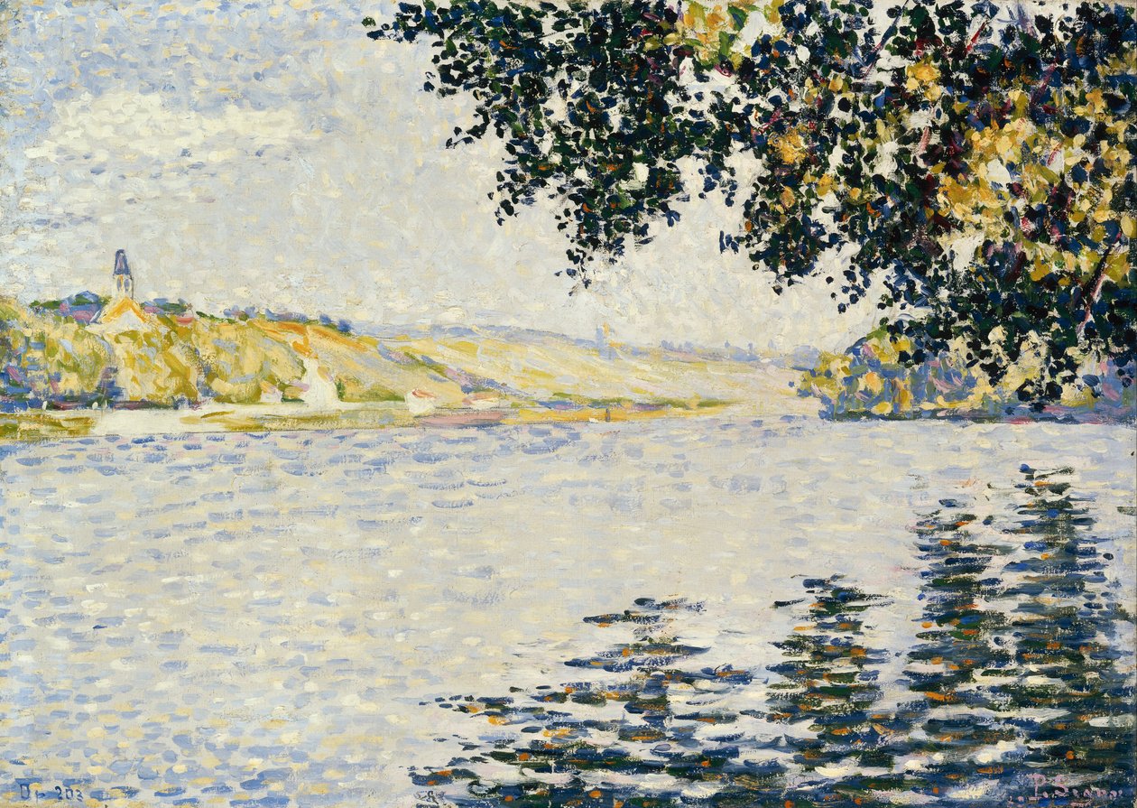 Vista del Sena en Herblay de Paul Signac