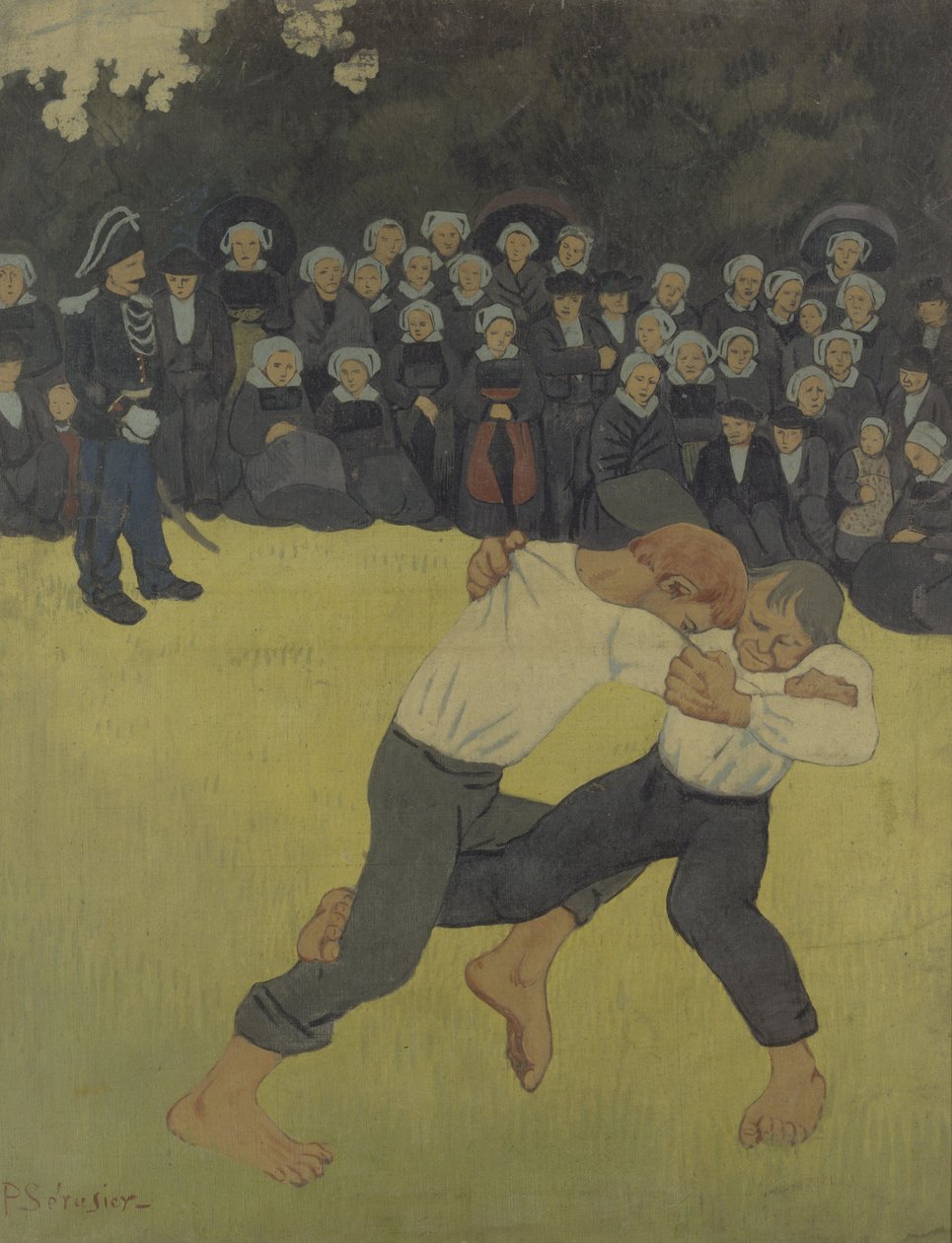 Lucha bretona, 1890-1891 de Paul Sérusier