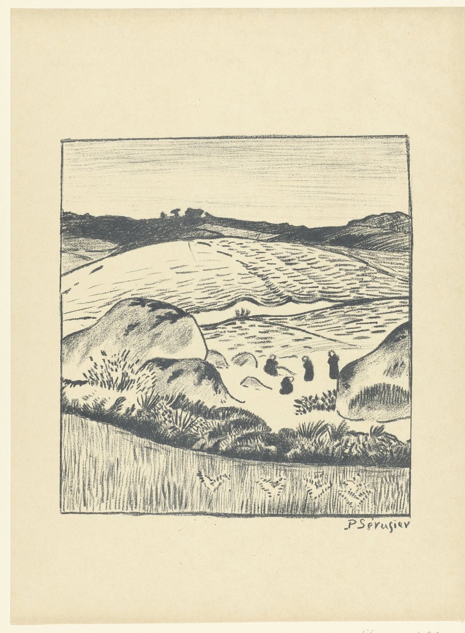 paisaje montañoso con campos pago L