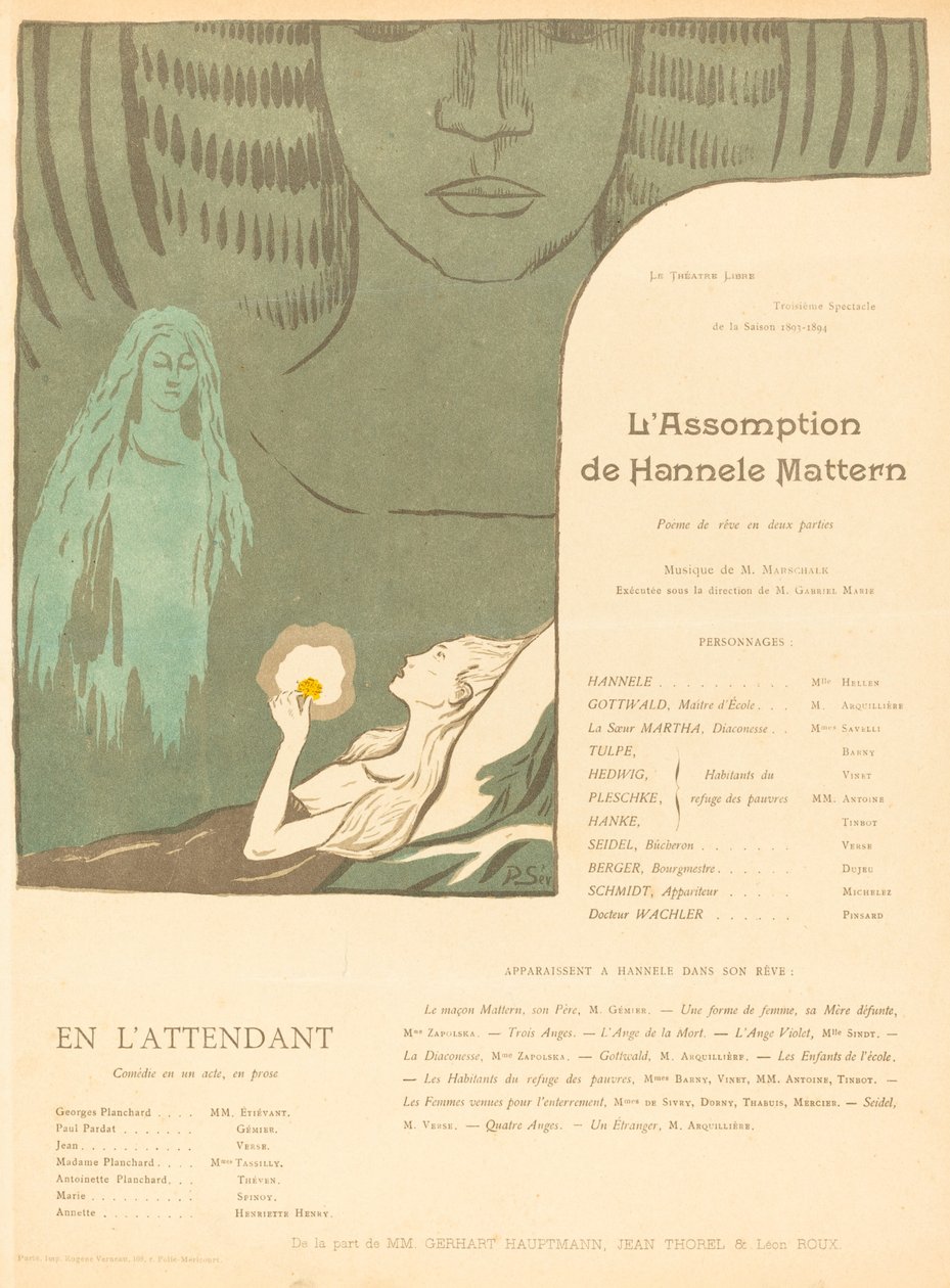 La Asunción de Hannele Mattern; Esperándola de Paul Sérusier