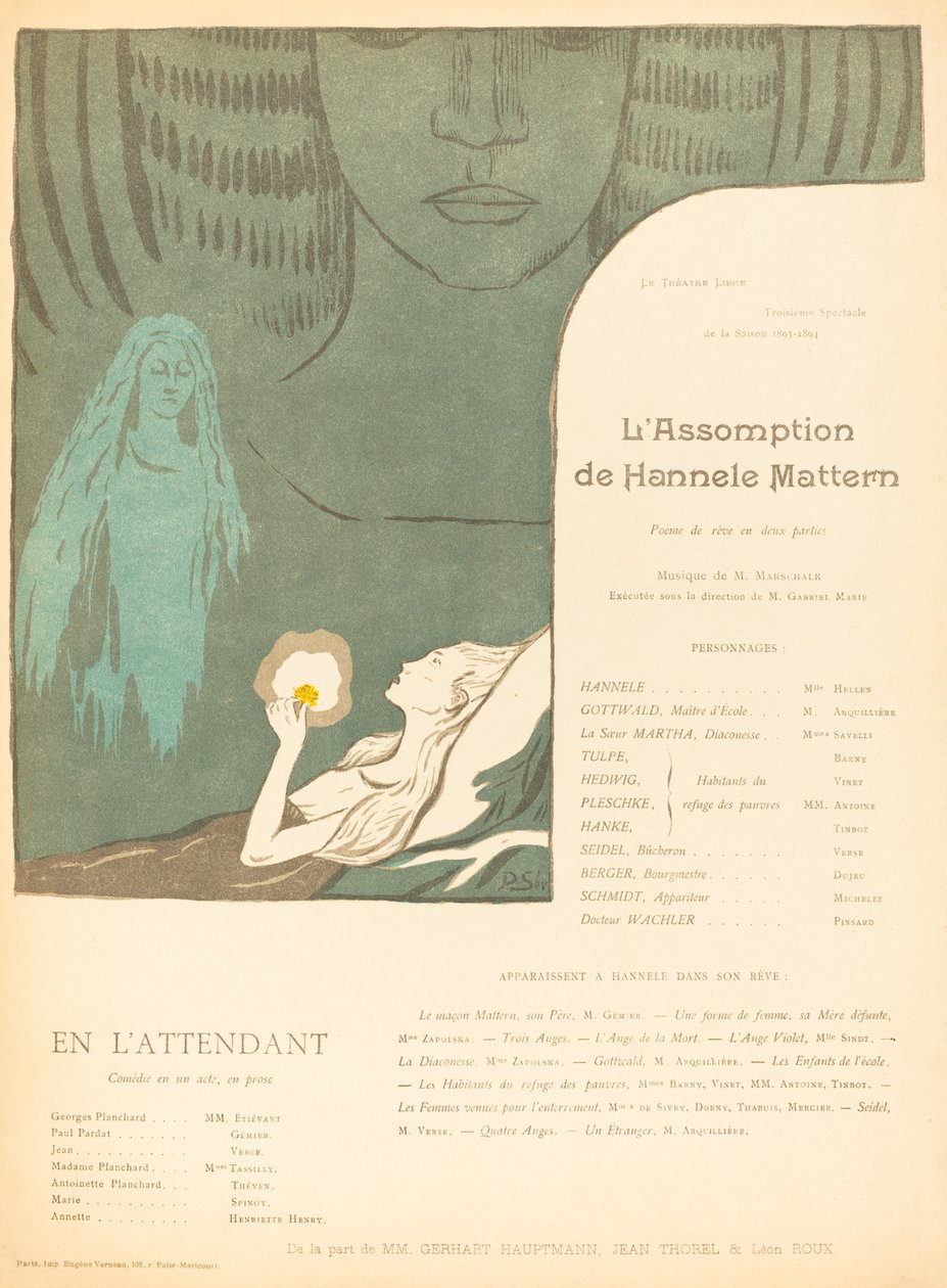 La Asunción de Hannele Mattern; Esperándola de Paul Sérusier