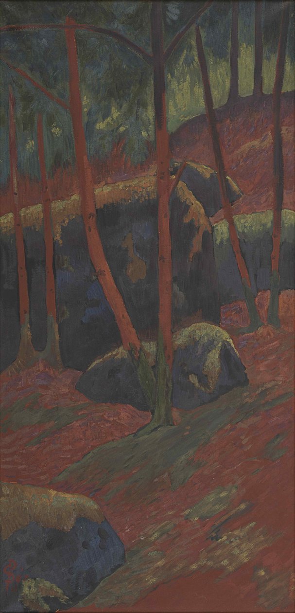 El Bosque Rojo, c. 1895 de Paul Sérusier