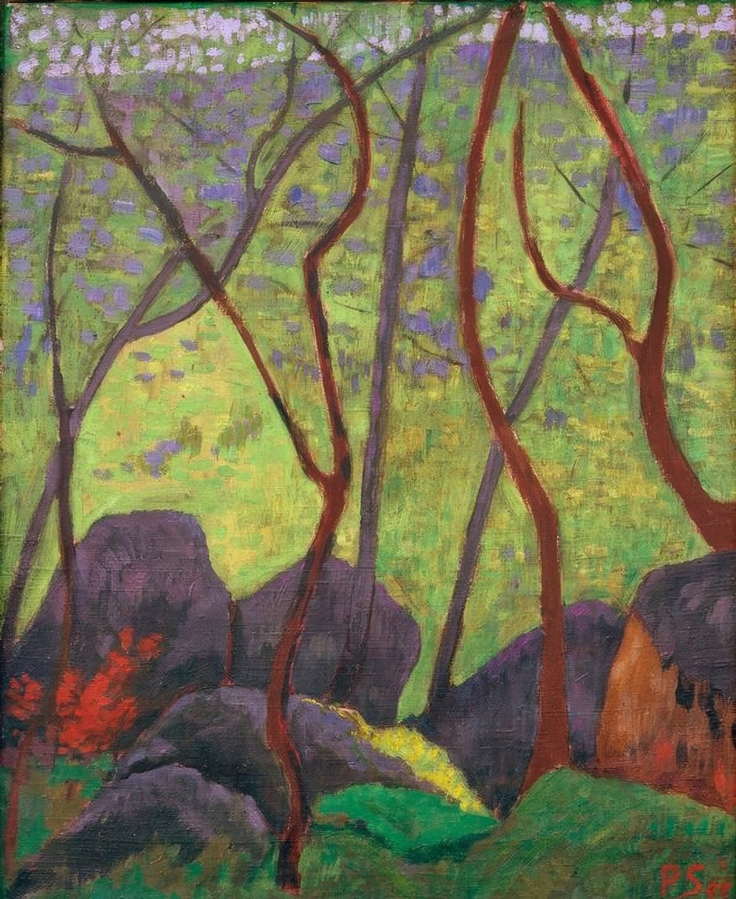 Rocas en el bosque de Huelgoat de Paul Sérusier