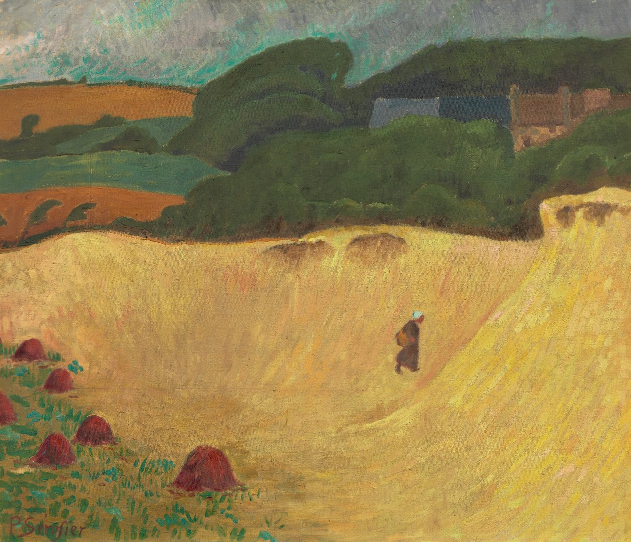La playa de Les Grands Sables en Le Pouldu, 1890 de Paul Sérusier