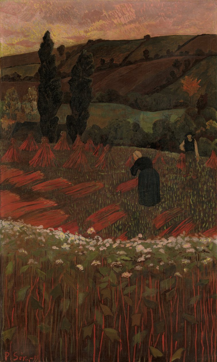 La cosecha de trigo sarraceno de Paul Sérusier
