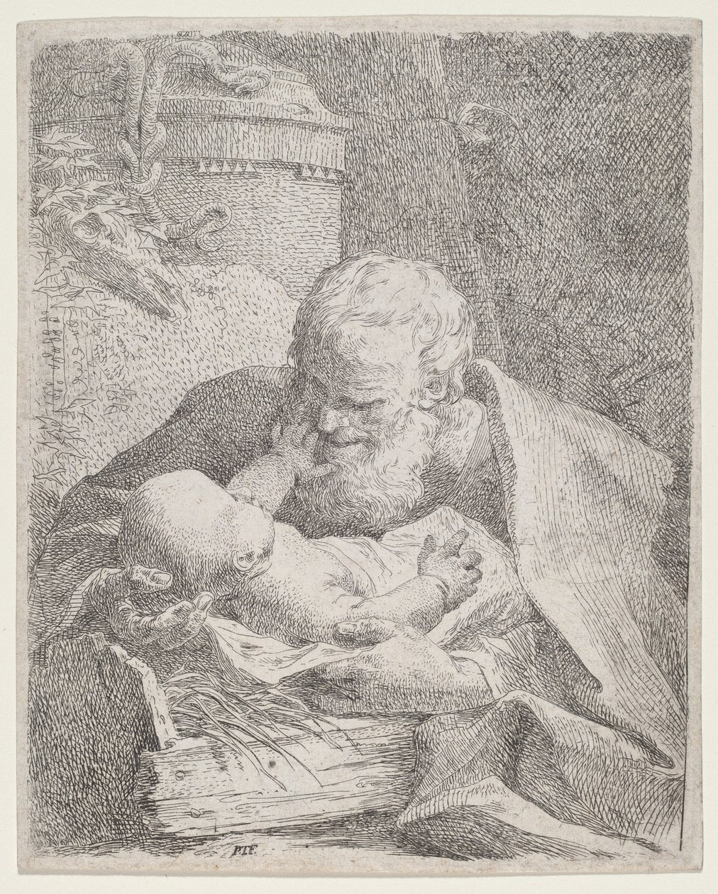 San José con el Niño Jesús de Paul Troger