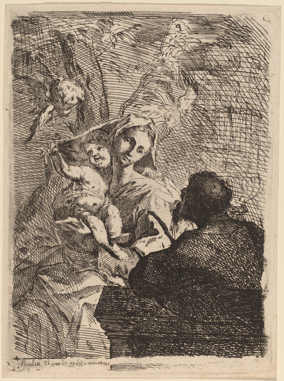 El descanso en la huida a Egipto de Paul Troger