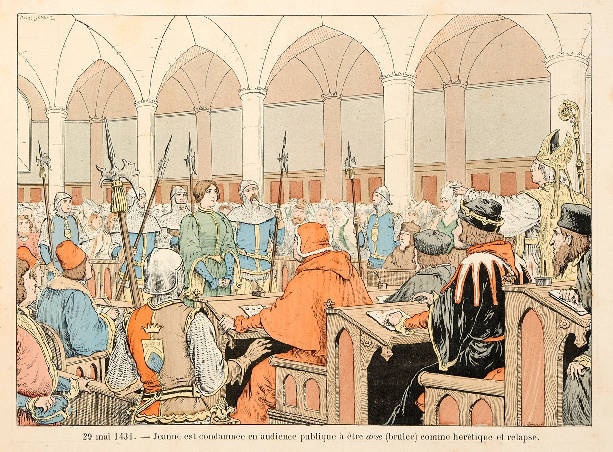 Ilustración tomada del libro "Juana de Arco" de Theodore Cahu e ilustrada por Paul De Semant (1855-1915): El 29 de mayo de Paul de Semant