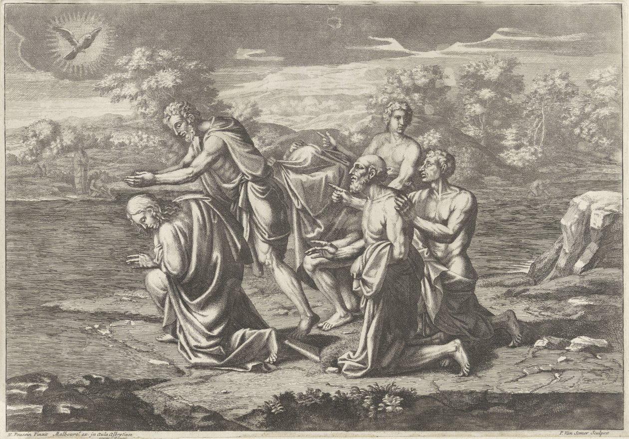 Bautismo de Cristo en el Jordán de Paul van Somer (II)