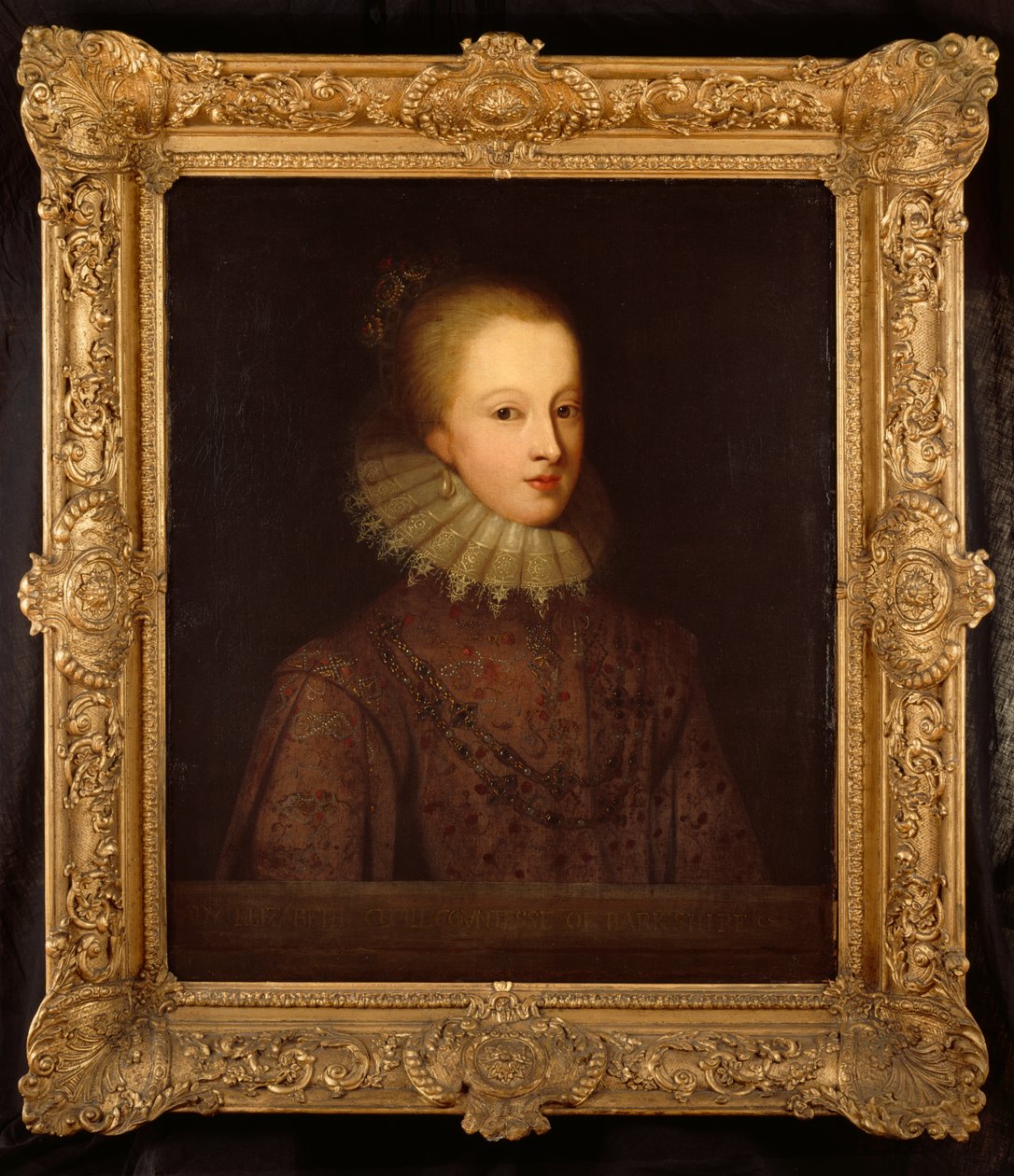 Elizabeth Percy, condesa de Berkshire (óleo sobre lienzo) de Paul van Somer