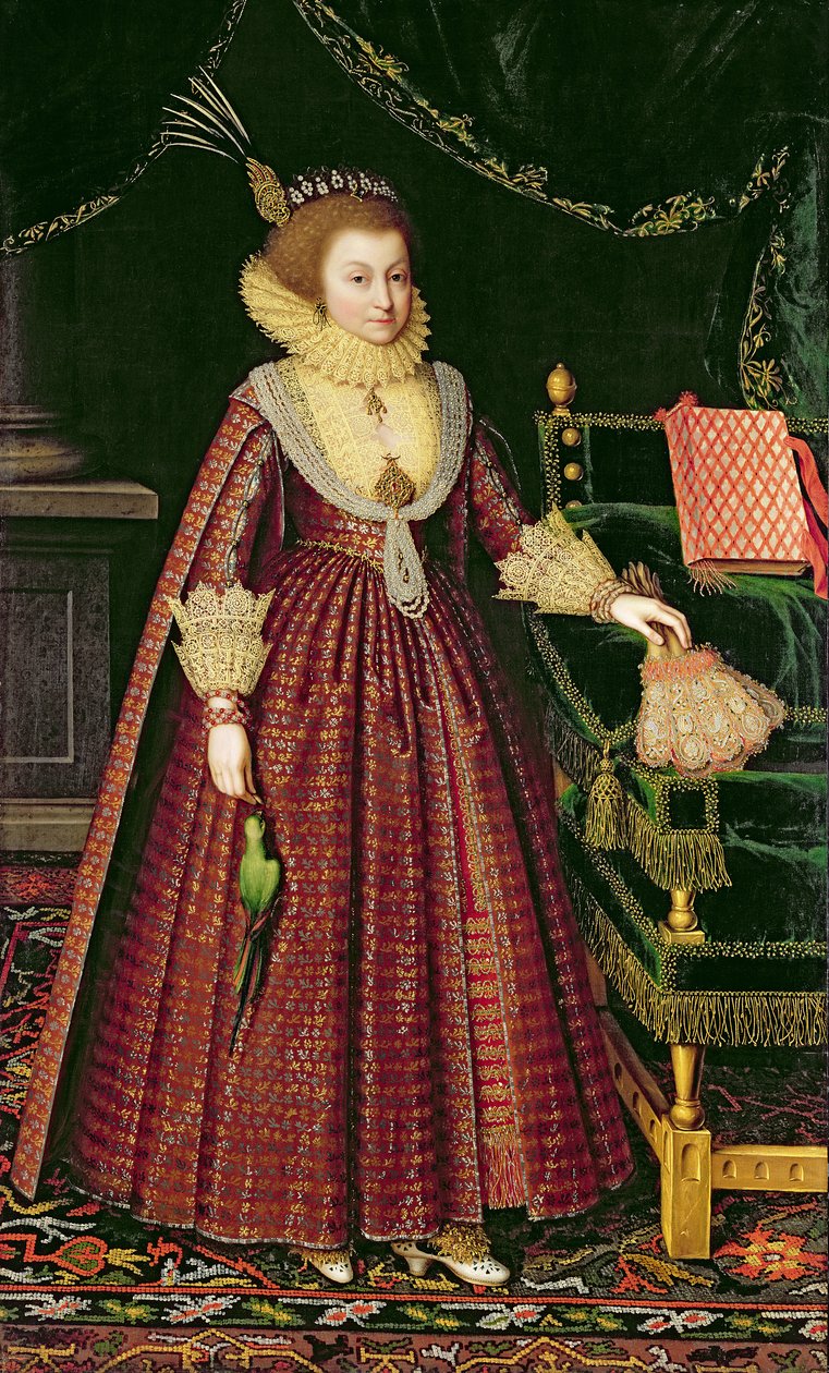 Retrato de una Dama, Posiblemente Elizabeth, Condesa de Kellie, c.1619-20 de Paul van Somer