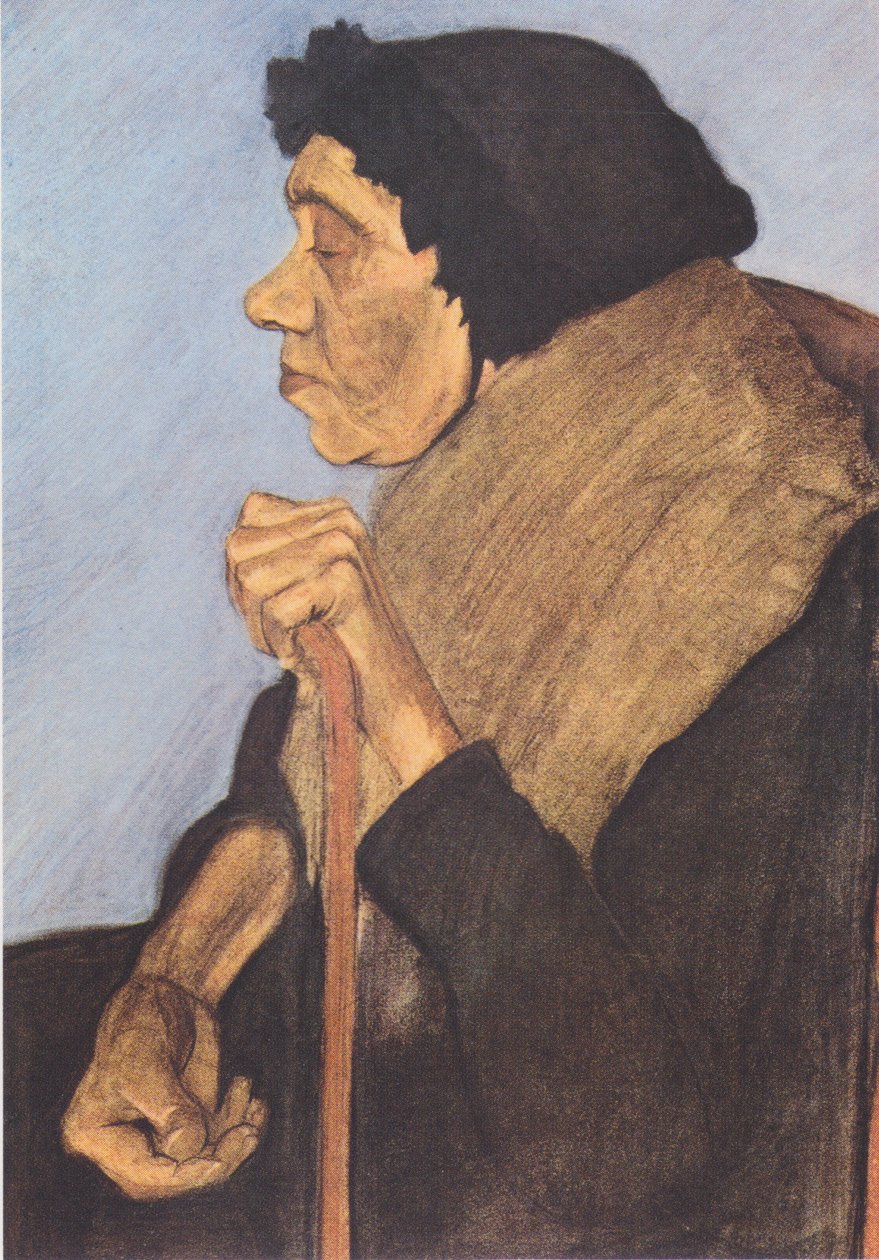 Anciana ciega sentada de Paula Modersohn-Becker