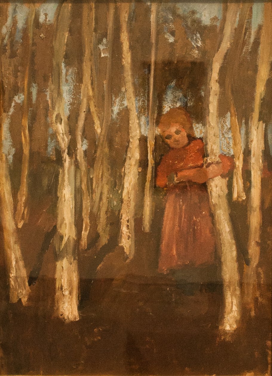Niña en un bosque de abedules de Paula Modersohn Becker