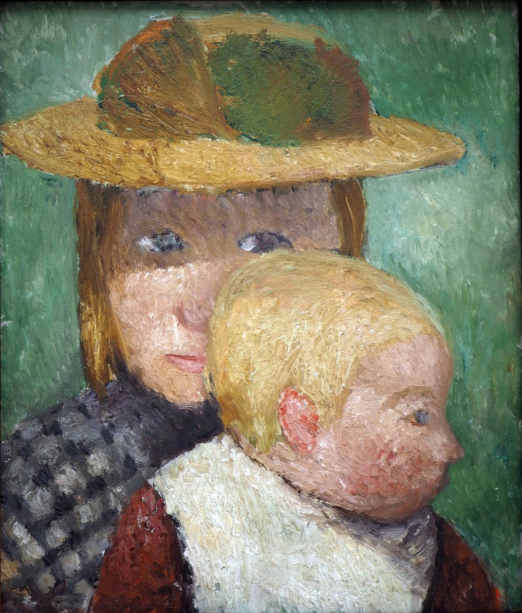 Niños al sol, c.1903 (témpera sobre cartón) de Paula Modersohn Becker