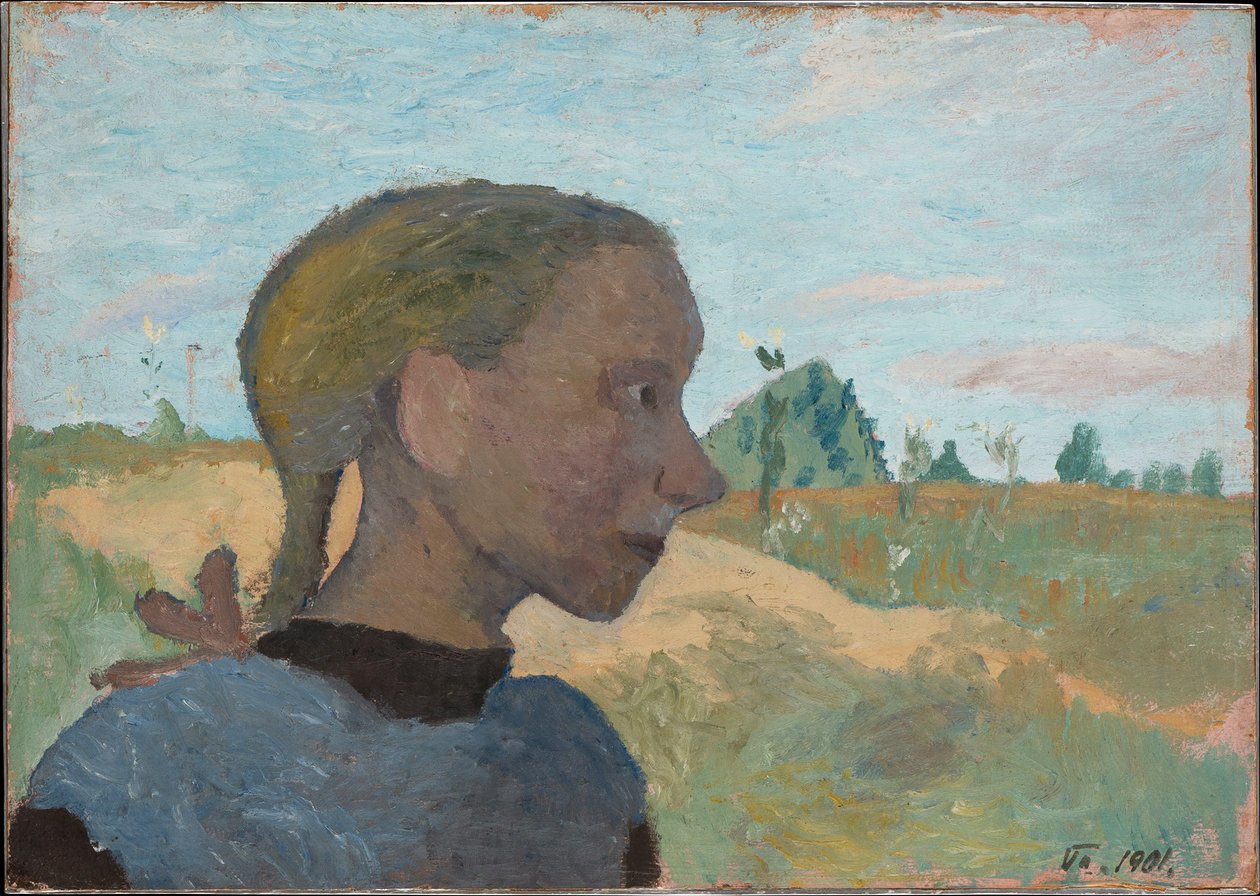 Retrato de una niña de Paula Modersohn-Becker
