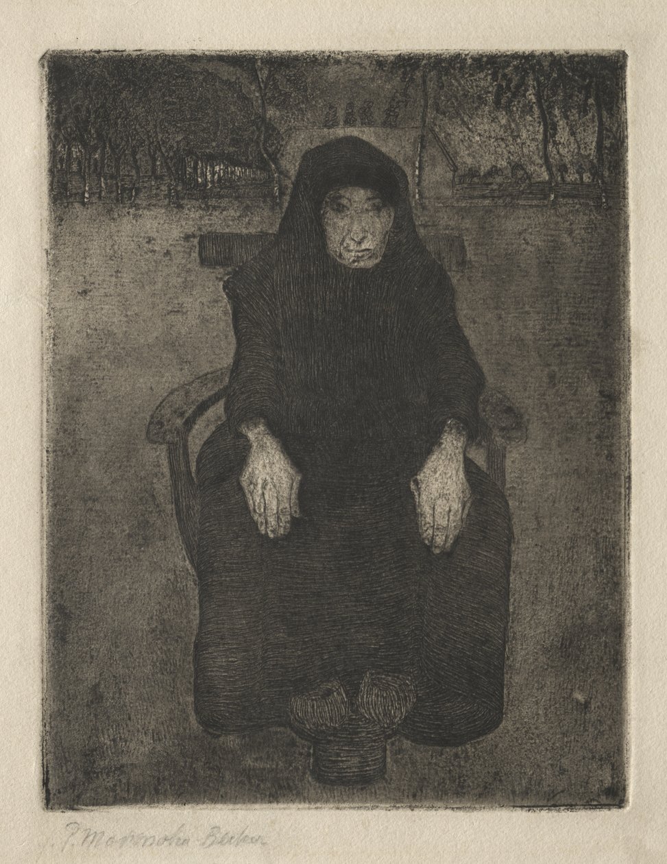 Seated Old Woman de Paula Modersohn-Becker