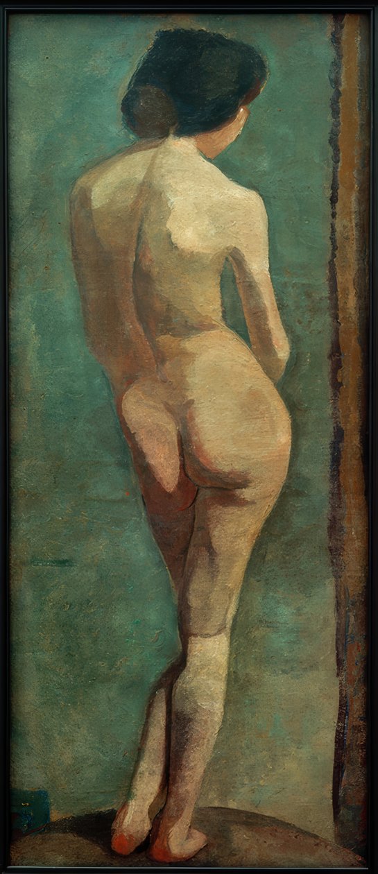 Desnudo femenino de pie de espaldas de Paula Modersohn Becker