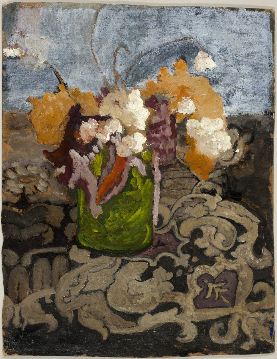 Naturaleza muerta con jarrón verde de Paula Modersohn Becker