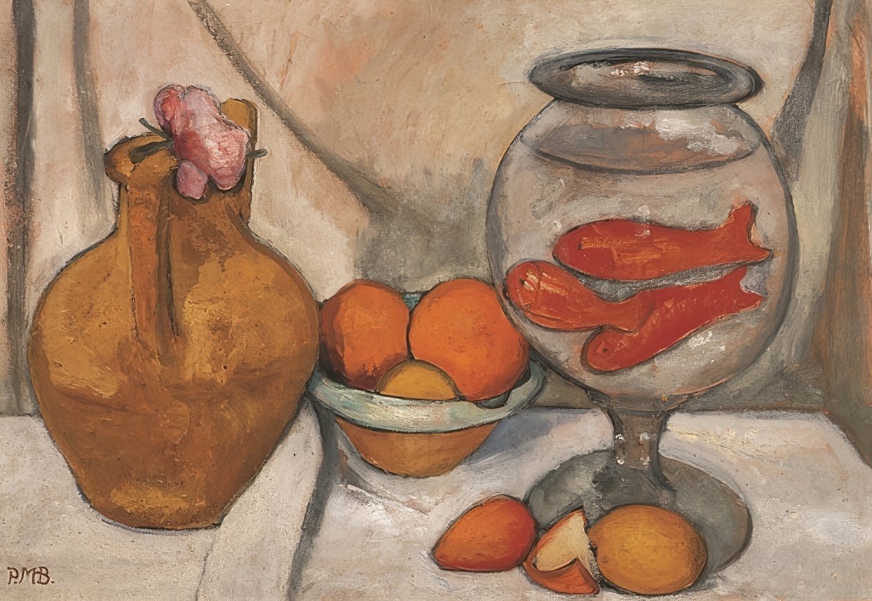 Naturaleza muerta con pecera. 1906 de Paula Modersohn Becker