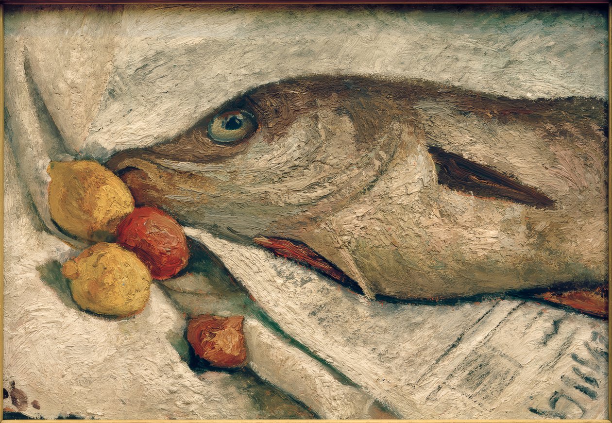 Naturaleza muerta con eglefino de Paula Modersohn Becker