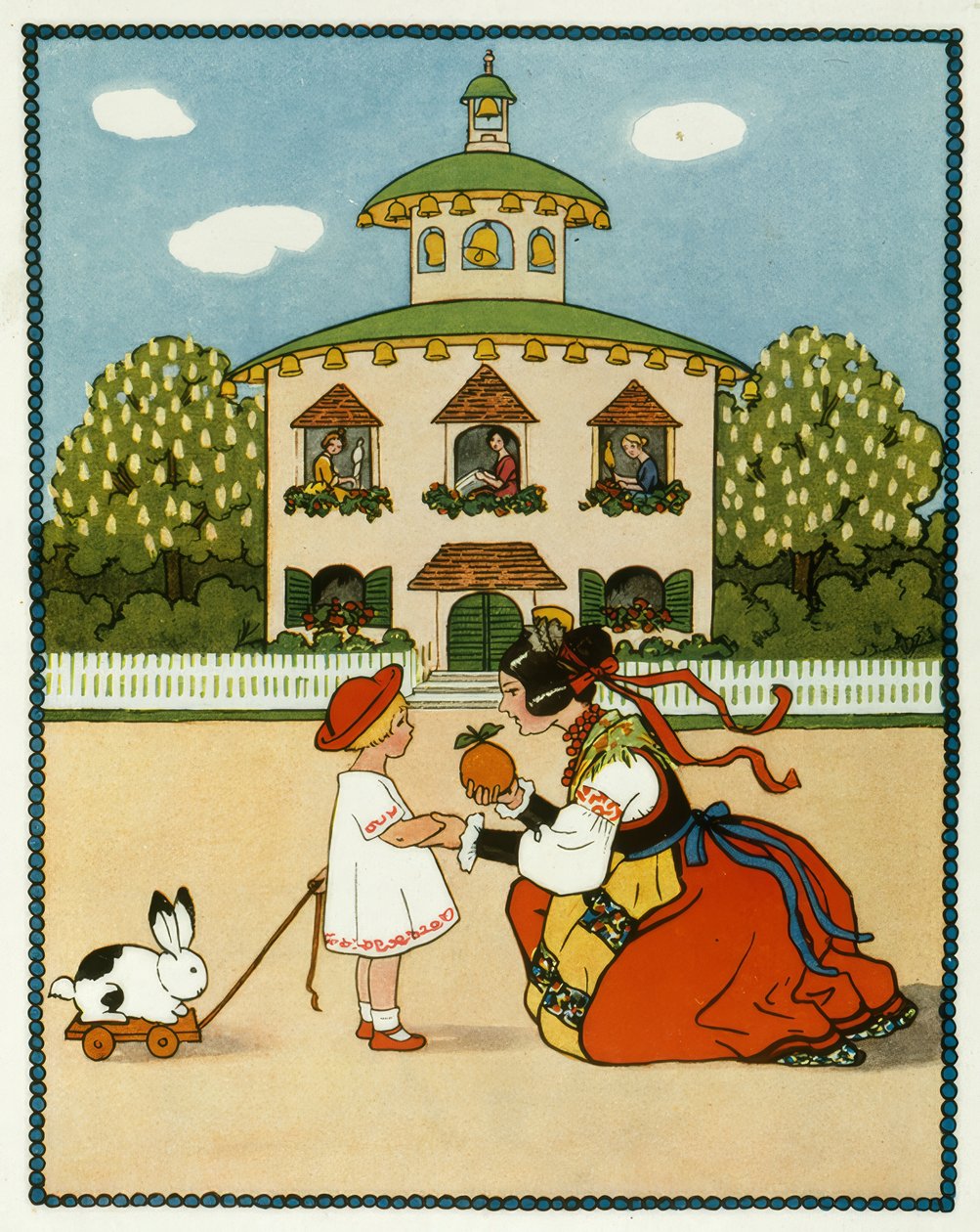 (...) En Roma hay una casa de campanas / Tres hermosas doncellas miran afuera (...) de Pauli Ebner