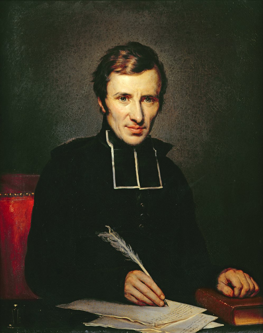 Retrato del abad de Lamennais, 1827 de Paulin Jean Baptiste Guerin