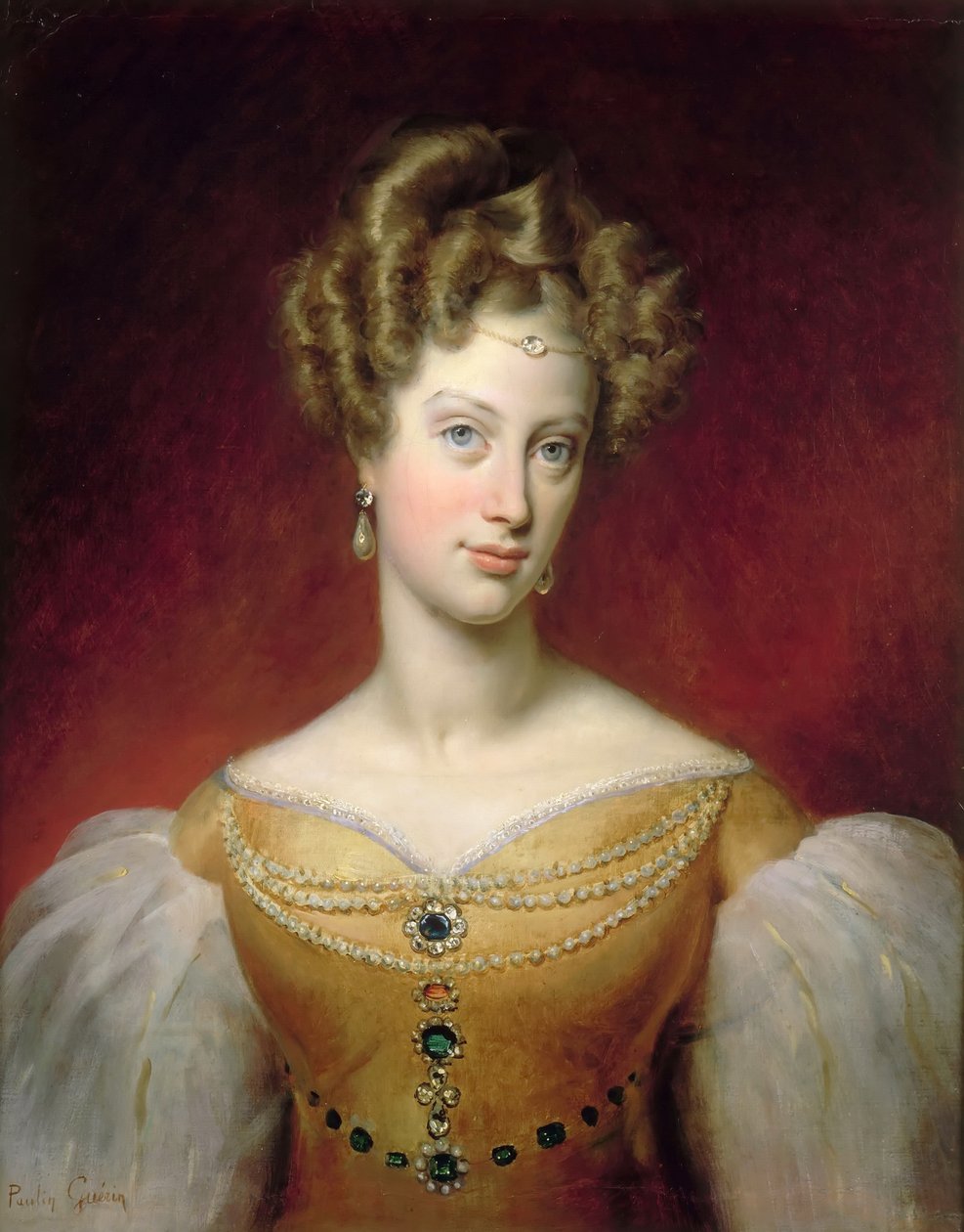Princesa Carolina de Nápoles y Sicilia 1798-1870, duquesa de Berry de Paulin Guérin