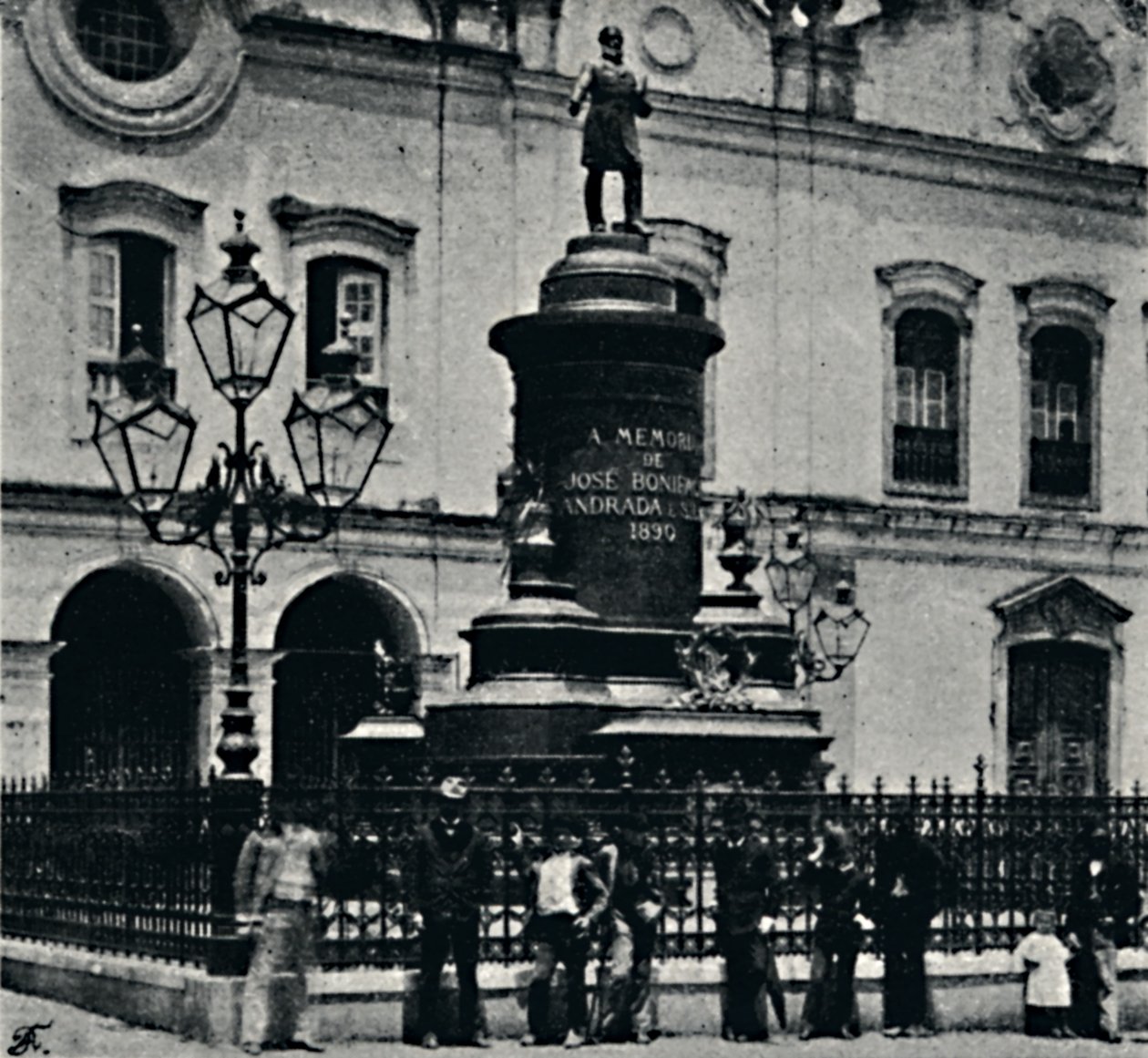 Estatua de José Bonifacio. Largo de S. Francisco, 1895 de Paulo Kowalsky