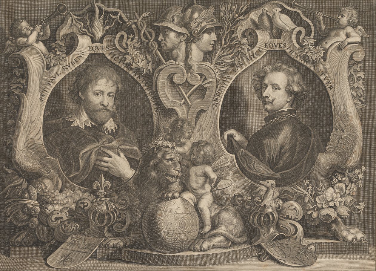 Antonius Van Dyck Eques y Peter Paul Rubens Eques de Paulus Pontius