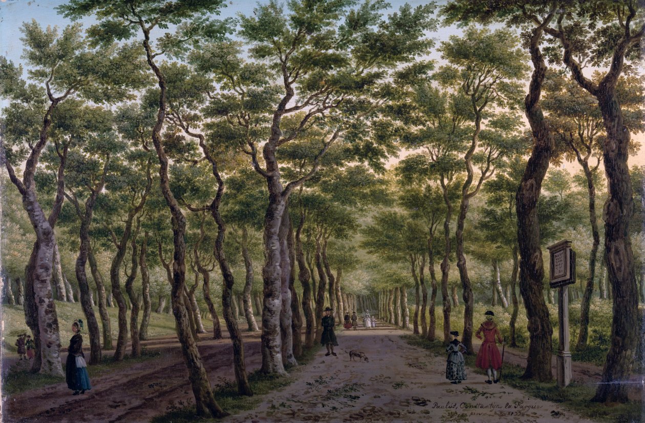 El Herepad en el bosque de La Haya de Paulus Constantin La Fargue