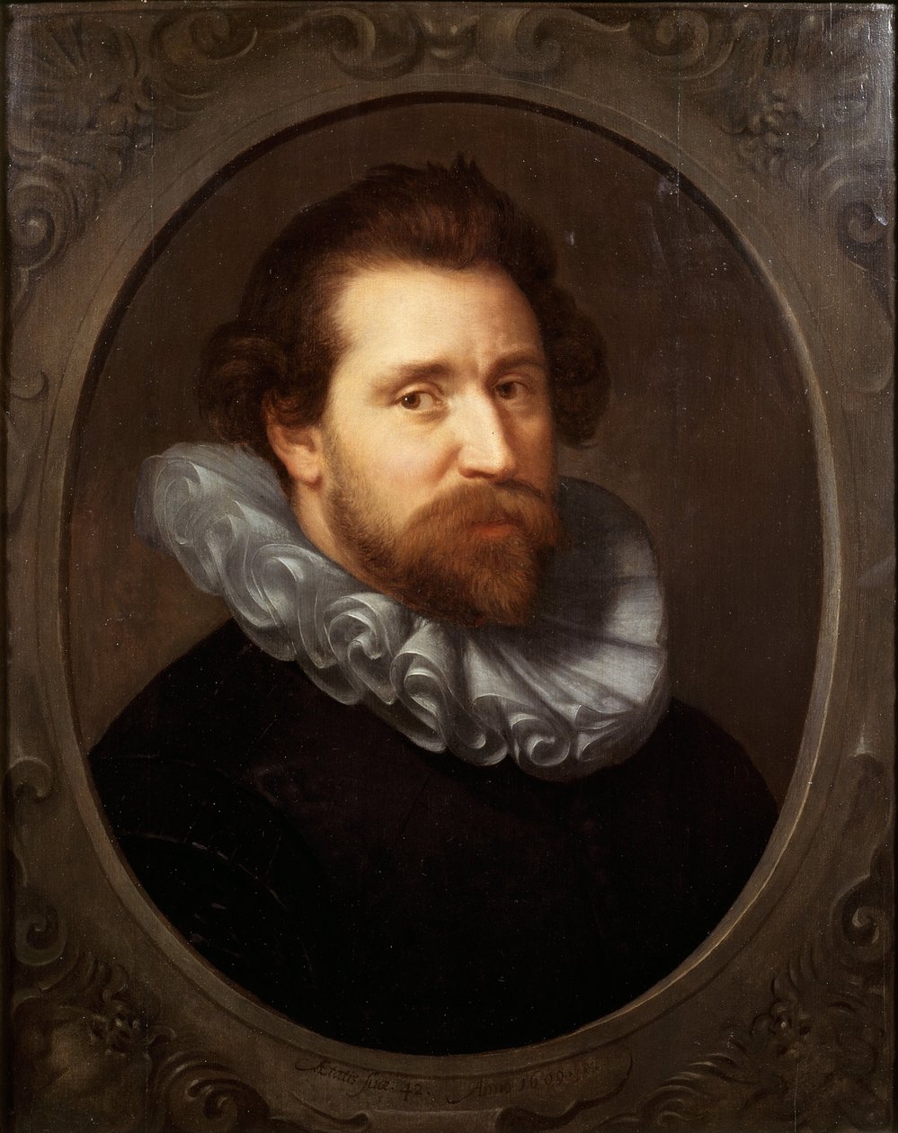 Retrato de Abraham Bloemaert 1566-1651, 1609 de Paulus Moreelse