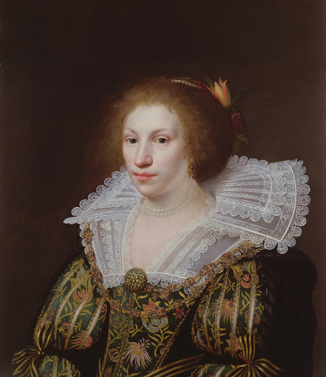 Retrato de una joven de Paulus Moreelse