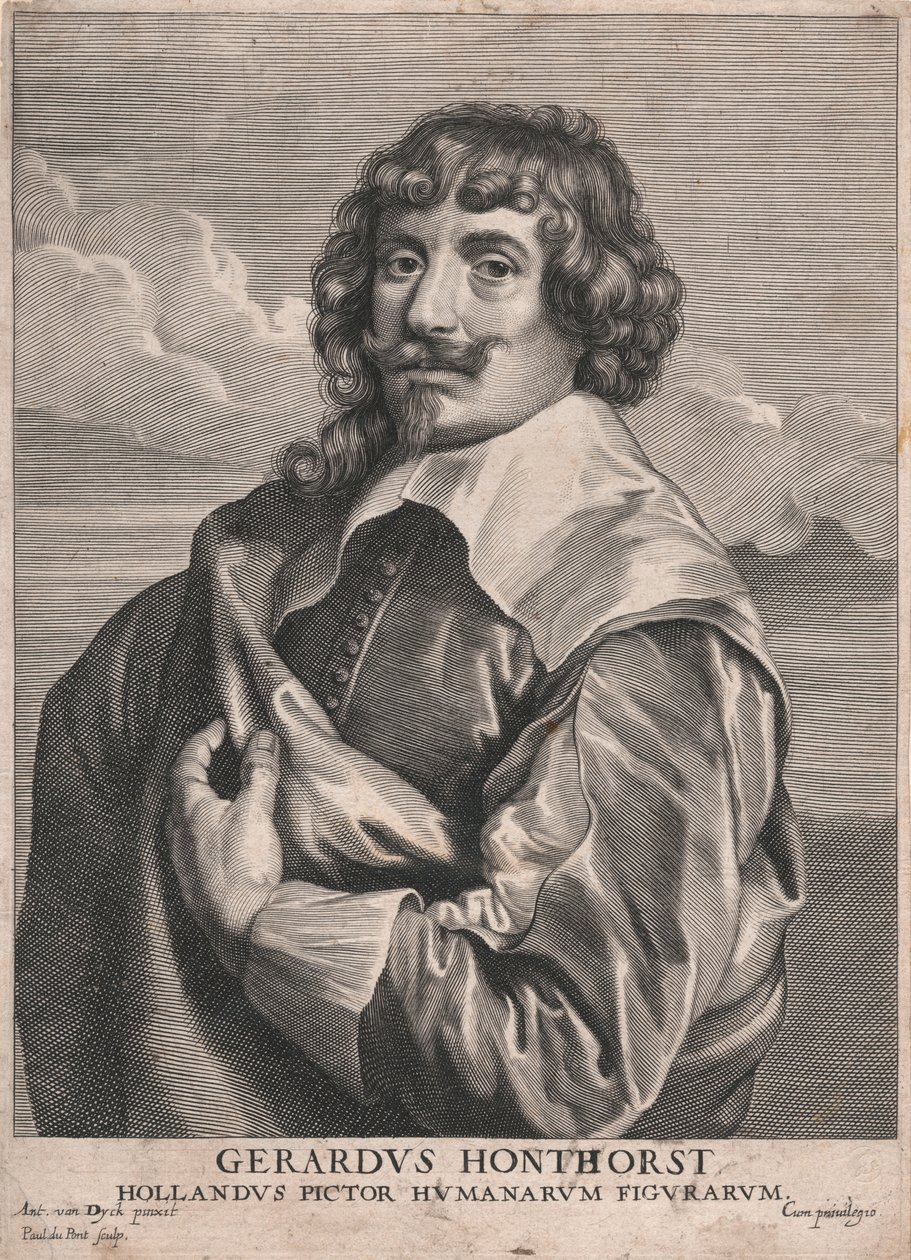 Gerardus Honthorst, Hollandus Pictor Humanarum Figurarum de Paulus Pontius