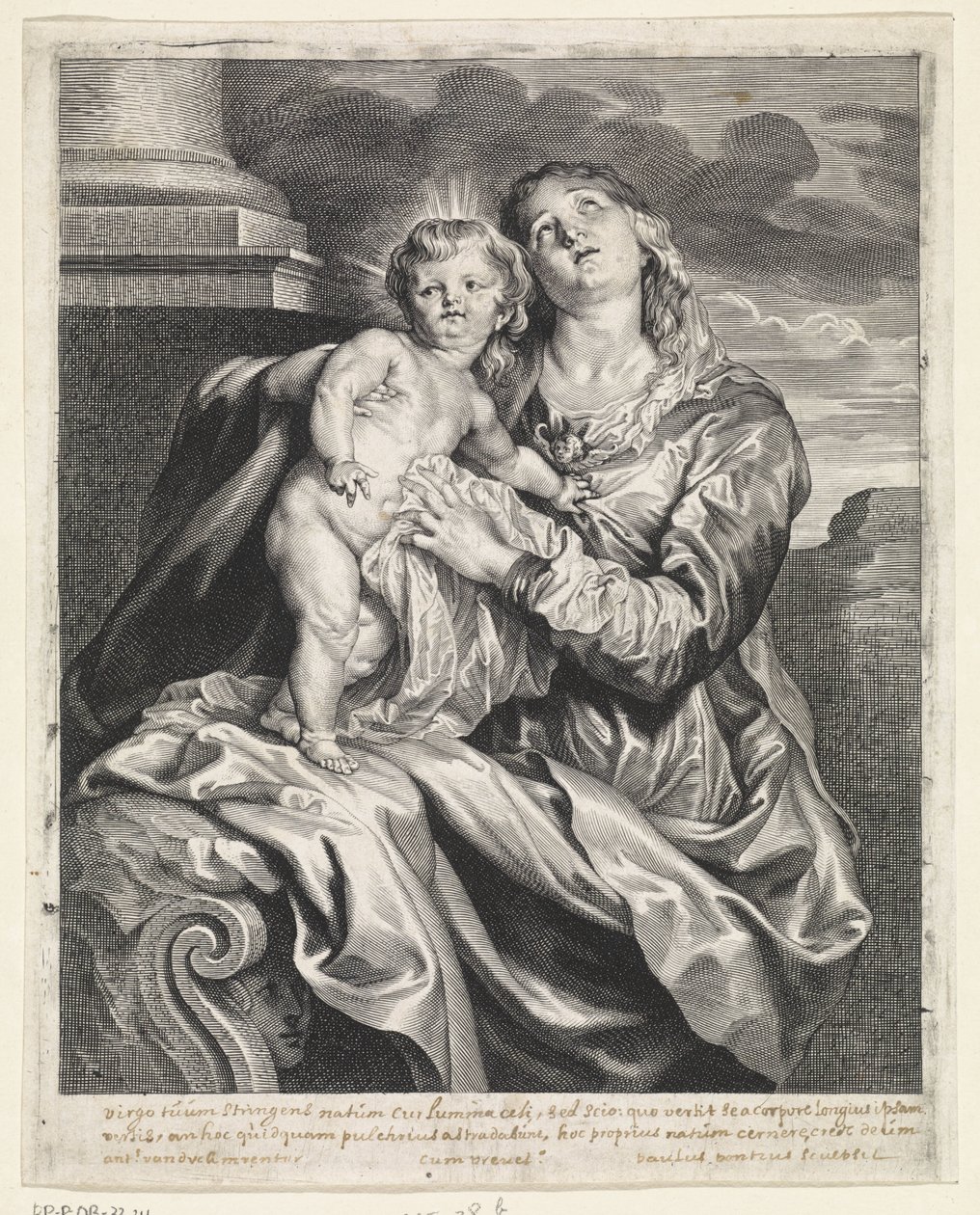 María con el Niño Jesús de Paulus Pontius