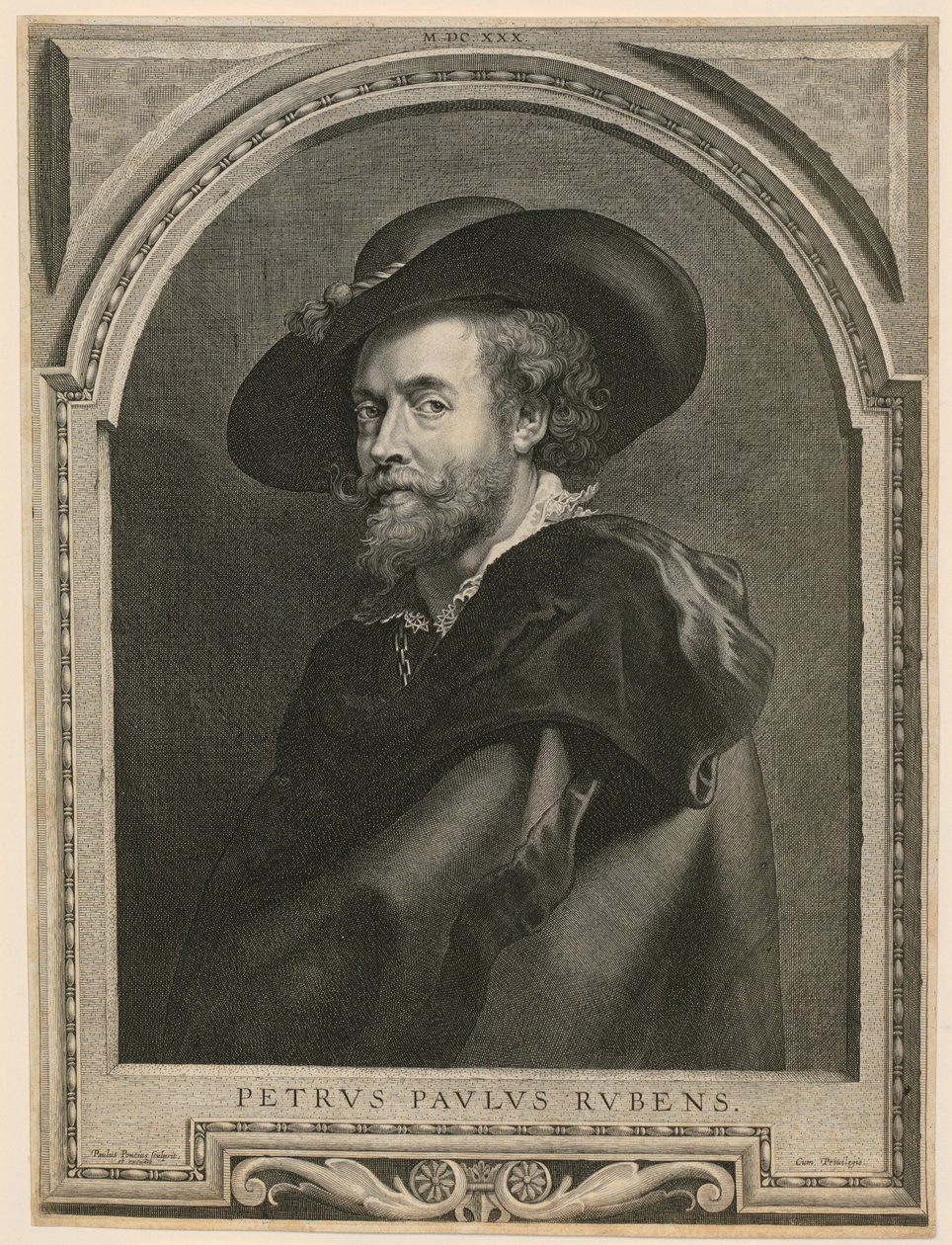 Retrato de Pedro Pablo Rubens de Paulus Pontius