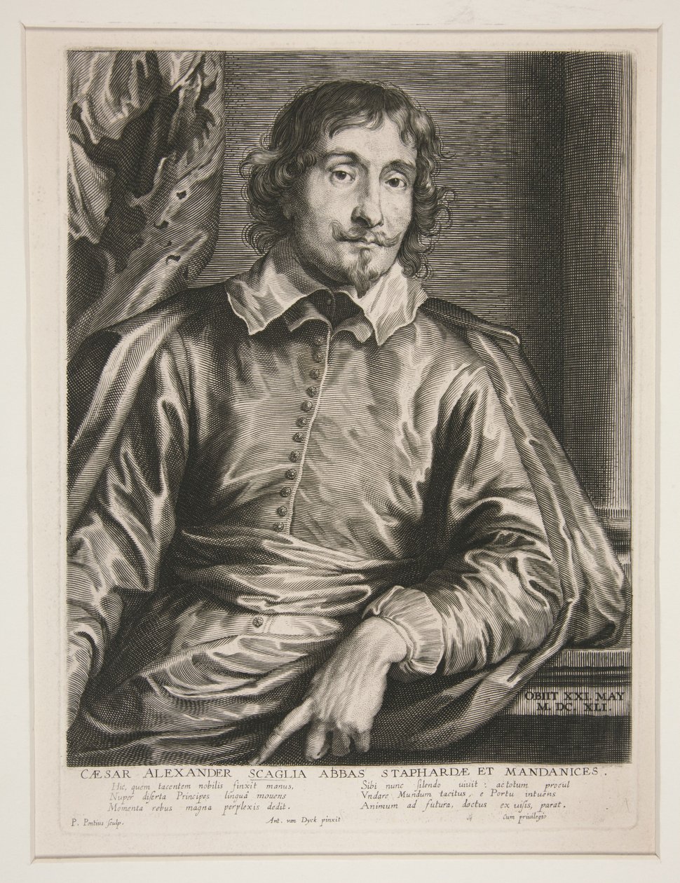 Retrato del abad Caesar Alexander Scaglia de Paulus Pontius