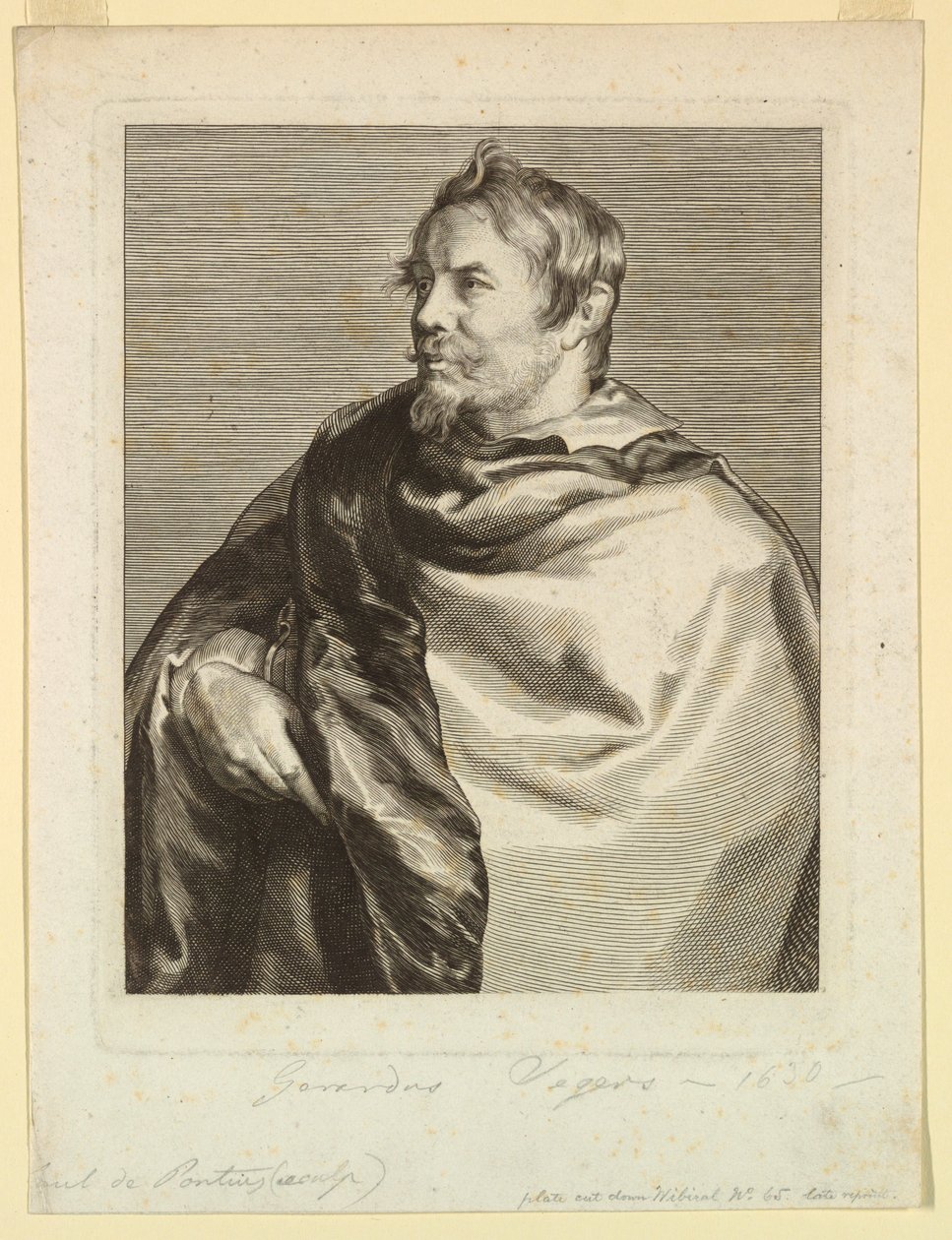 Retrato de Gerard Seghers, de Icones Principum Virorum de Paulus Pontius