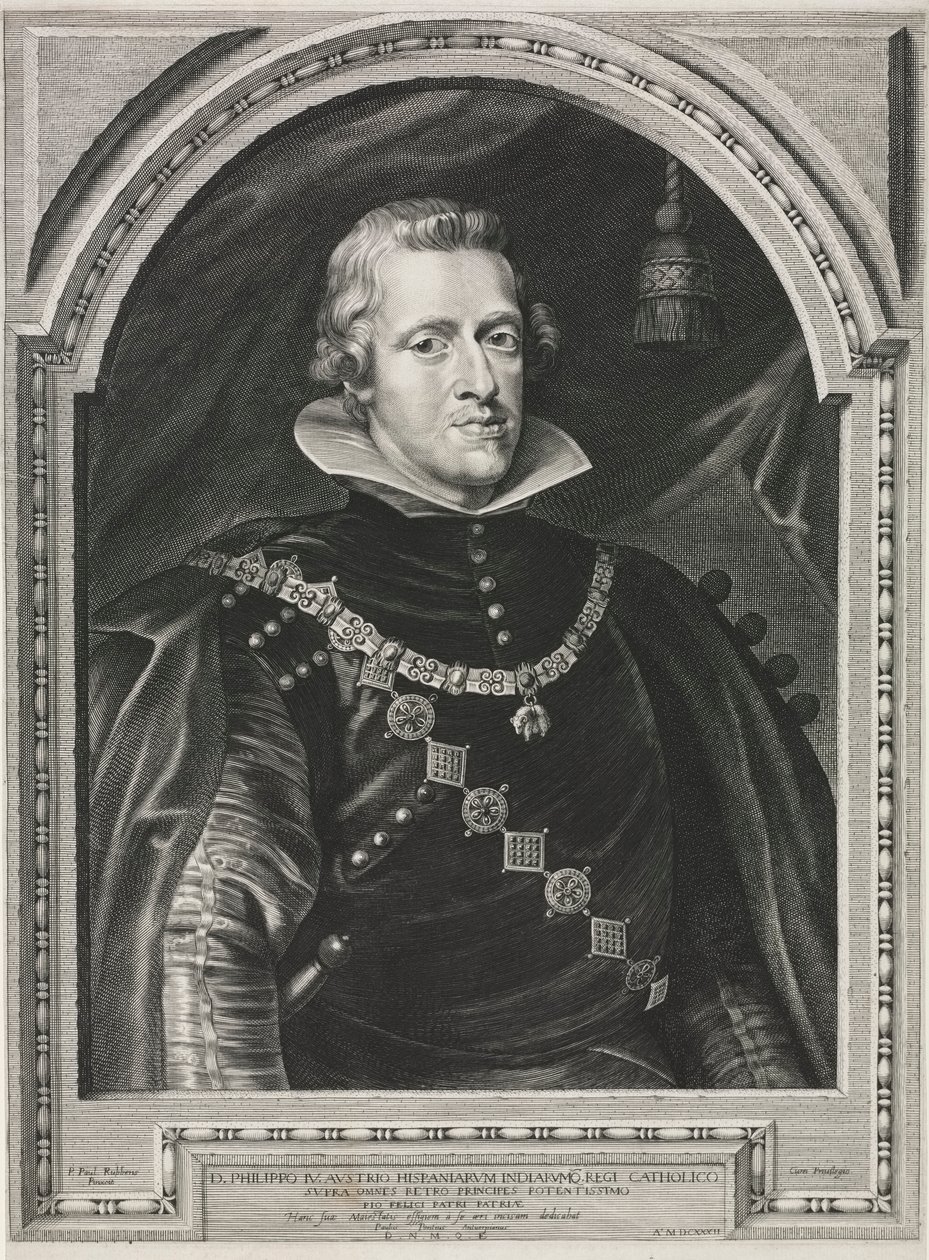 Retrato de Felipe IV de Paulus Pontius