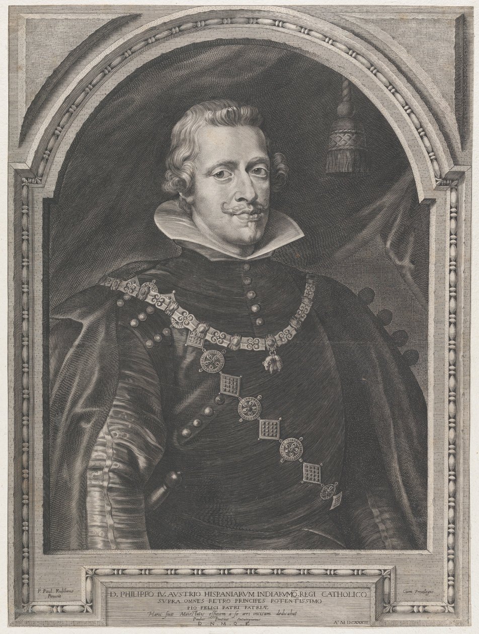 Retrato de Felipe IV de Paulus Pontius