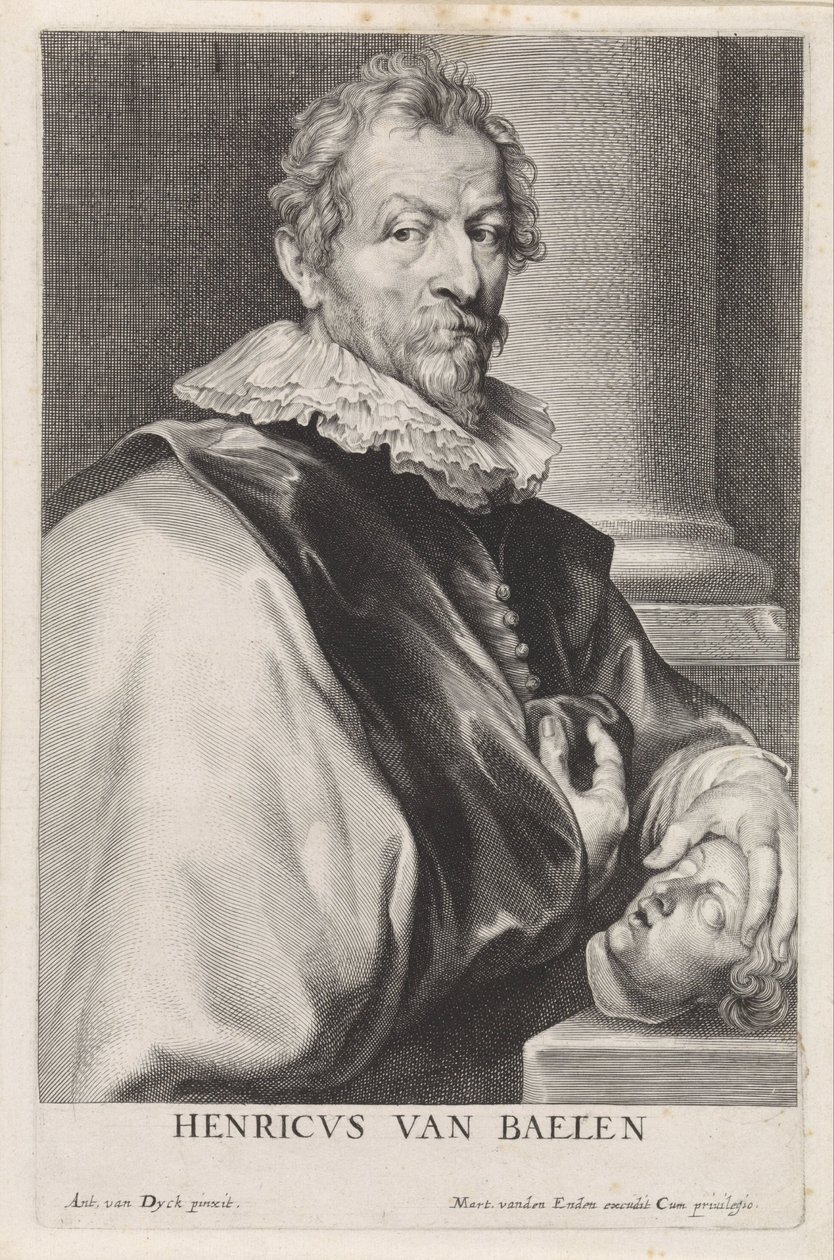Retrato del pintor Hendrik van Balen (I) de Paulus Pontius