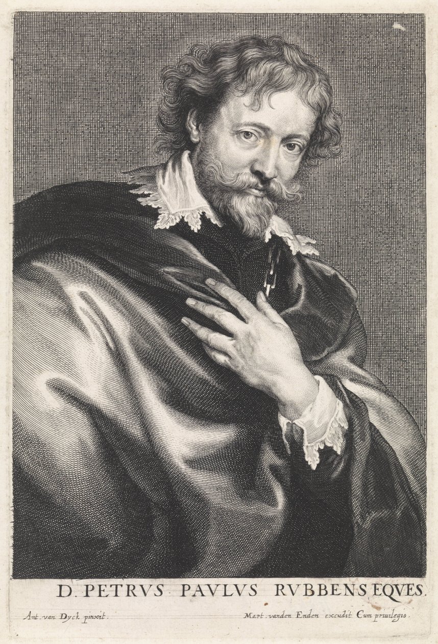 Retrato del pintor Peter Paul Rubens de Paulus Pontius