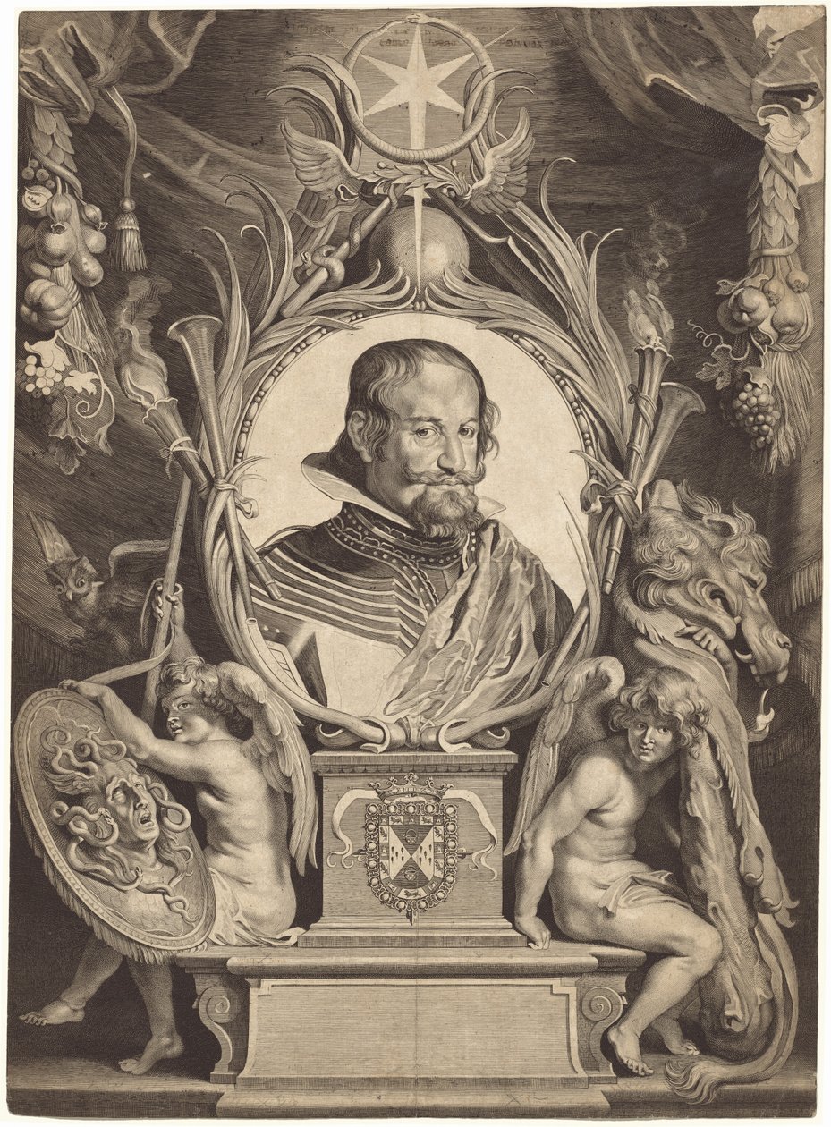 Gaspar de Guzmán, Conde de Olivares de Paulus Pontius, after Sir Peter Paul Rubens, after Diego Velázquez