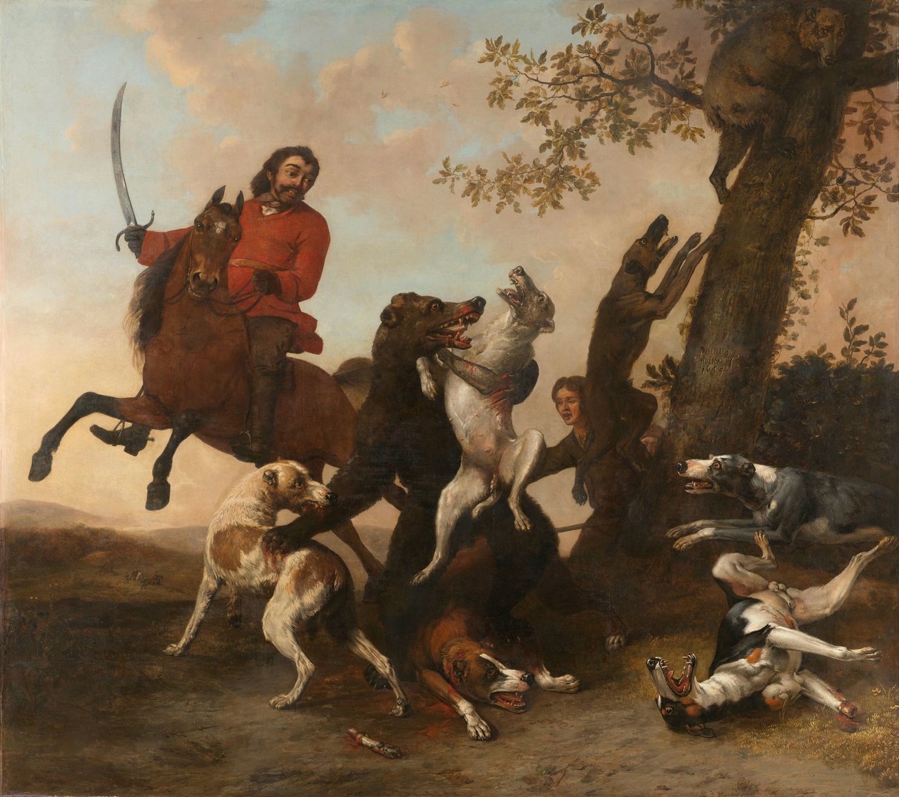 Caza del oso de Paulus Potter